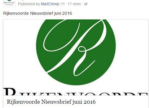 Nieuwsletter juni 2016